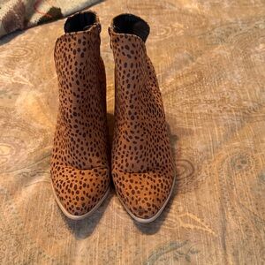 Brown Leopard Ankle Boots